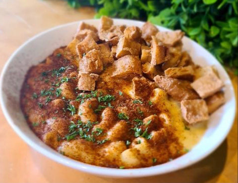 Mac & Cheese with Fried Tofu