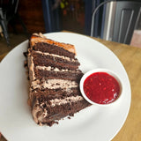 10 layer triple chocolate cake