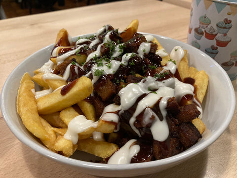 Regular Loaded BBQ Fries with Not Ribs