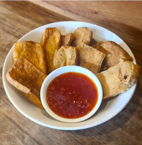 (GF) Just Fried Tofu with Sweet Chilli sauce